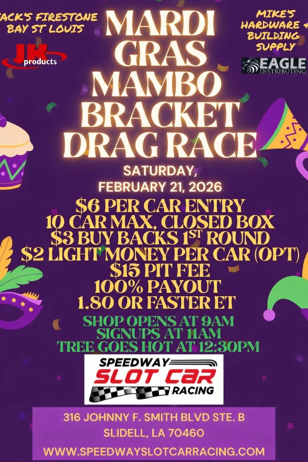 Mardi Gras Mambo Bracket Drag Race